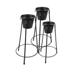 Stehender Pflanzenhalter (Set aus 3) 38x38x79/36x34x61/28x27x49 cm von Clayre & Eef.