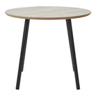 Aalst Coffee Table - Black/Beige, Steel, MDF, Ø55x45cm by EMIRELLE