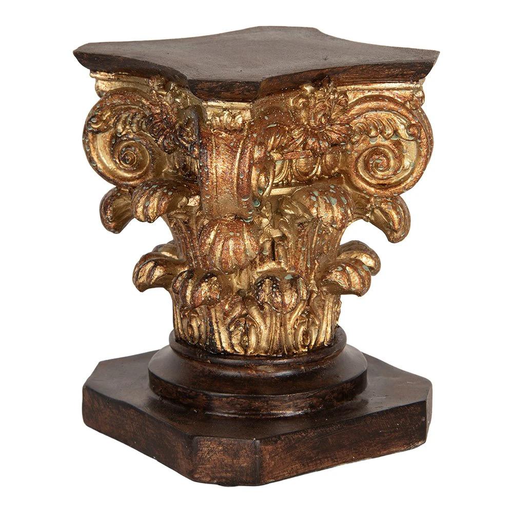 Pflanztisch 12x12x16 cm brauner Kunststoff von Clayre & Eef.