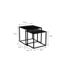 Side table set Goa Black by Mica Decorations