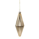 Christmas bauble Ø 5x15 cm gold -colored glass by Clayre & Eef.
