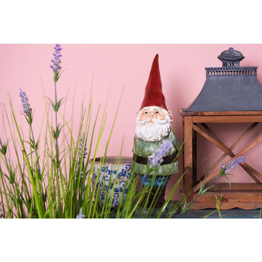 Image Kabouter 22x13x40 cm Green Polyresin Home accessories by Clayre & Eef.