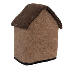Decoration Image House 12x7x14 cm Brown Felt by Clayre & Eef.