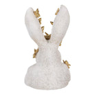 Decoration image rabbit 21x20x34 cm white plastic by Clayre & Eef.