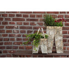 Pflanzenhalter 28x15x30/50 cm graues Eisen von Clayre & Eef.