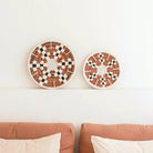 Wall Decor Round Boho Wall Basket or Flat Bowl TAMAN made of Banana Fibre (2 sizes) by Soeji