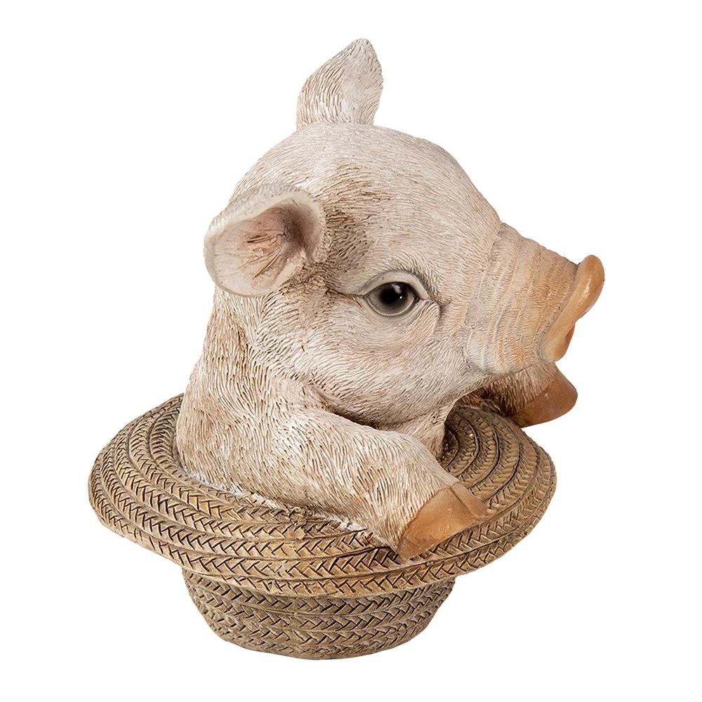 Dekorationsschwein 13x12x14 cm von Clayre & Eef.