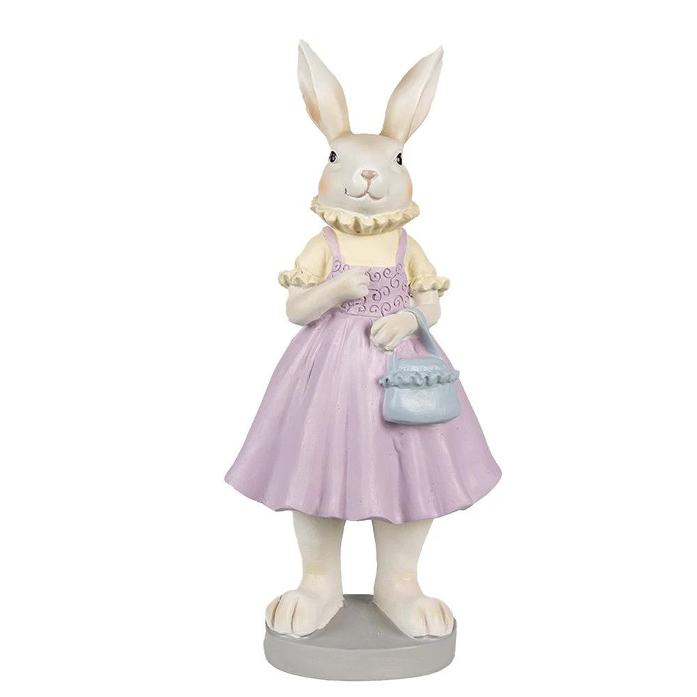 Decoration rabbit 12x10x27 cm by Clayre & Eef.