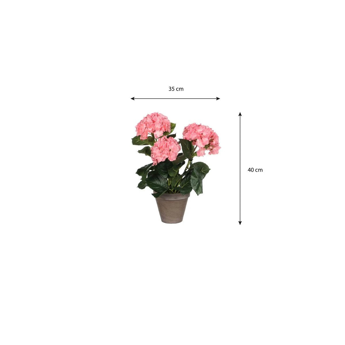 Artificial plant Hydrangea Pink by Mica Decorations