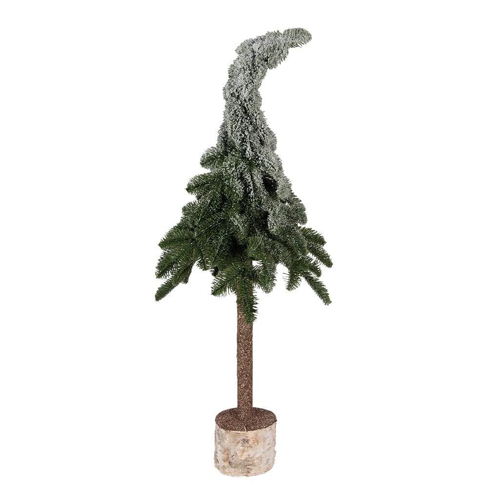 Mini Artificial Christmas Tree Ø 30x90 cm Green Plastic by Clayre & Eef.