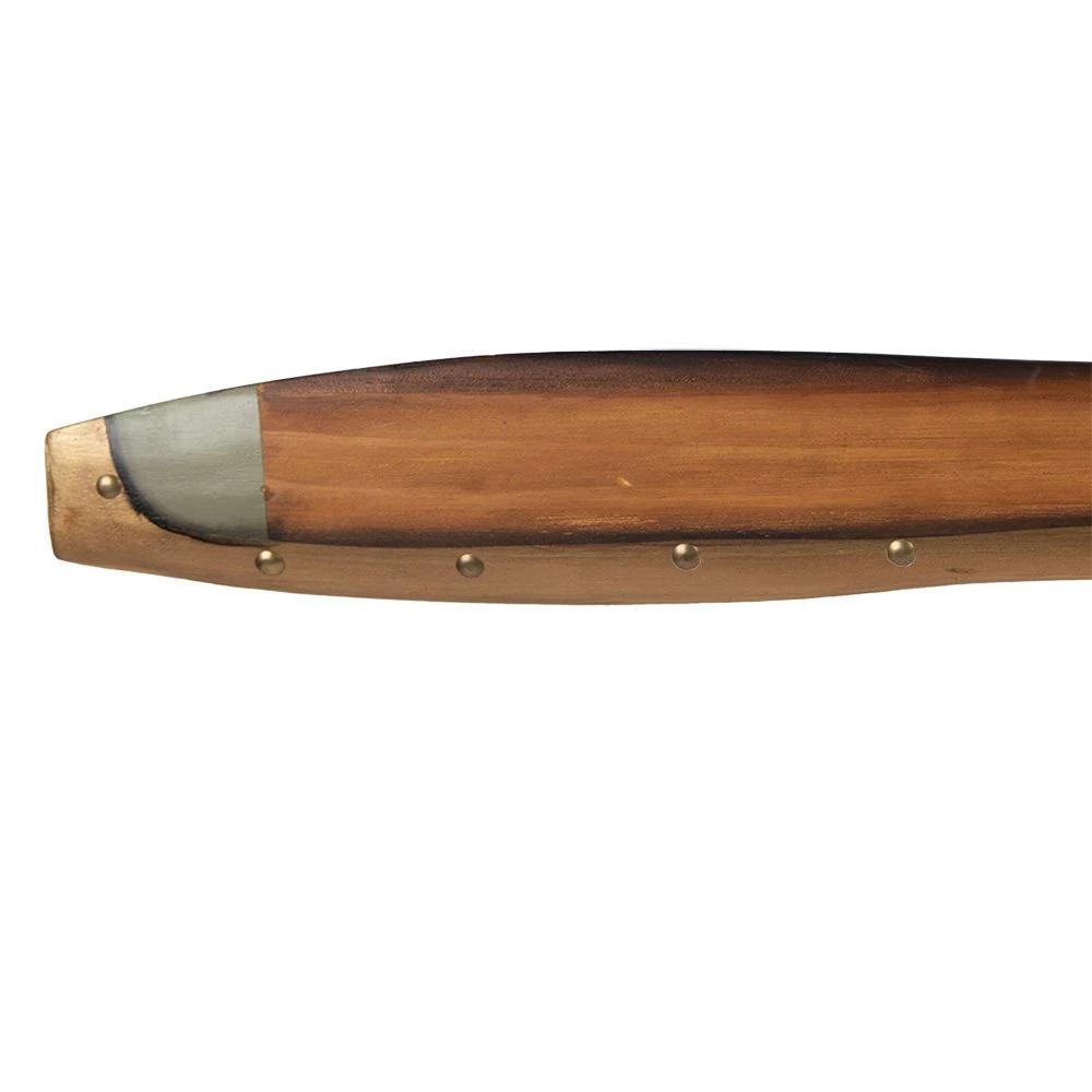 Decoration 12x3x120 cm brown wood by Clayre & Eef.