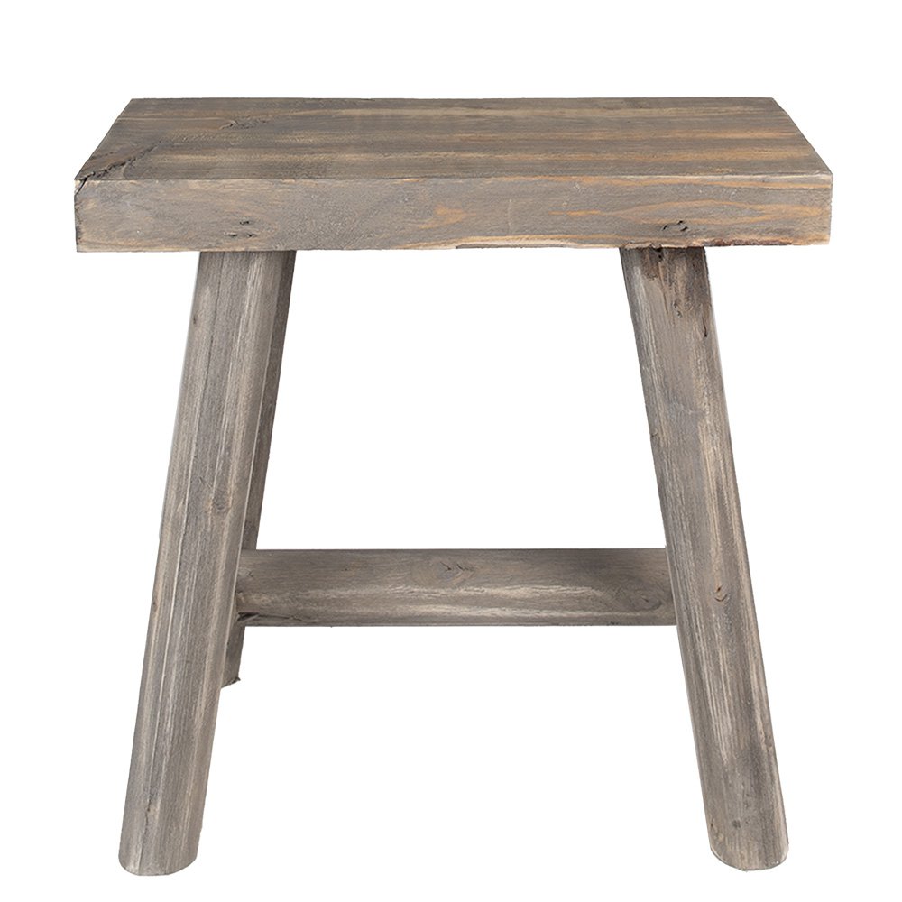Plantentafel 38x18x38 cm Bruin Hout Kruk by Clayre & Eef.