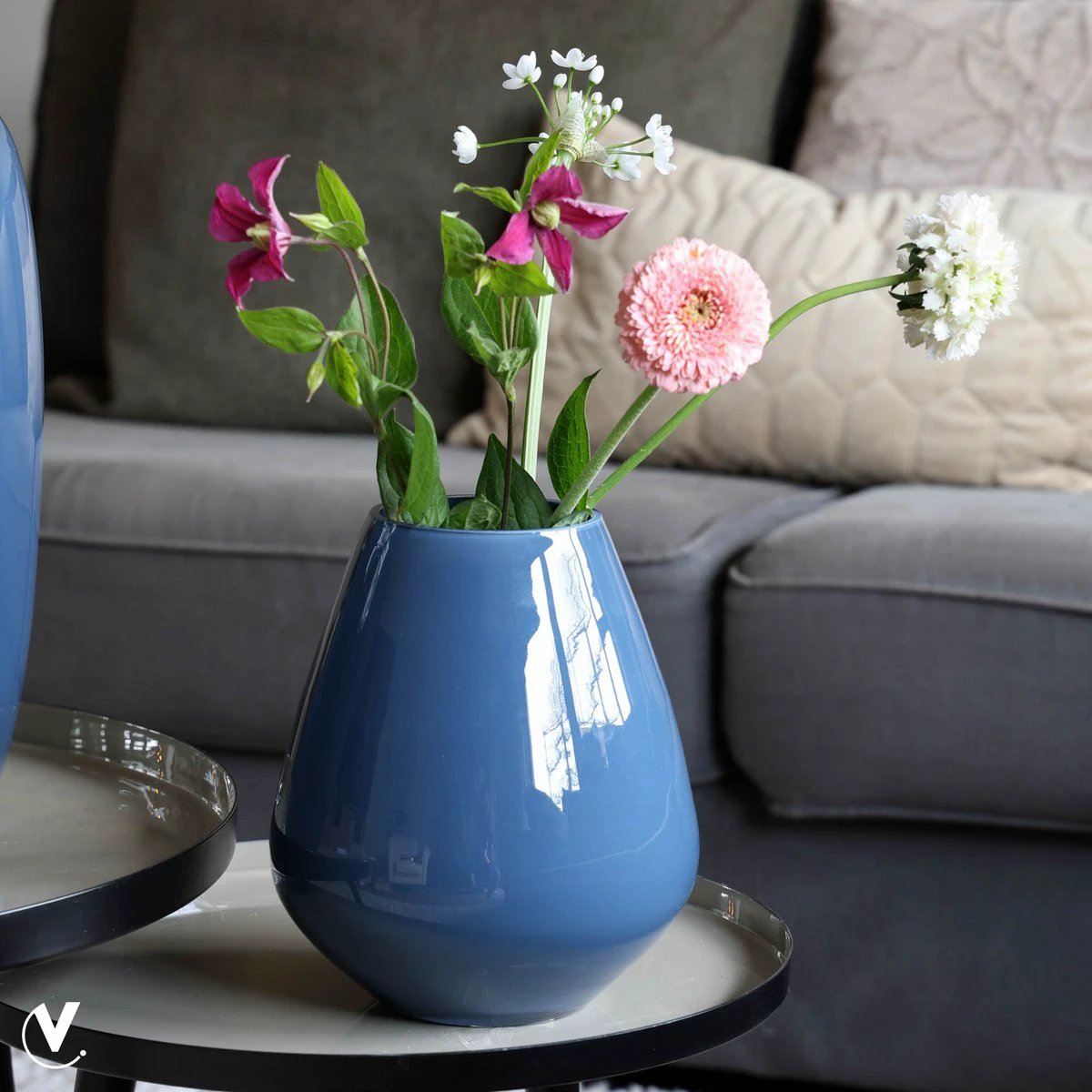 Vaas - Tasman S dark blue grey by Vase The World