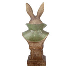 Decoration Statue Rabbit 12x8x26 cm Gold-colored Plastic by Clayre & Eef.