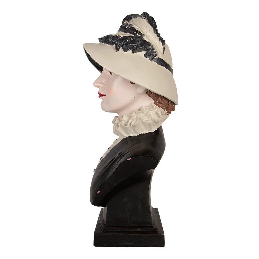 Dekorationsbild Frau 27x21x48 cm beige Kunststoff von Clayre & Eef.