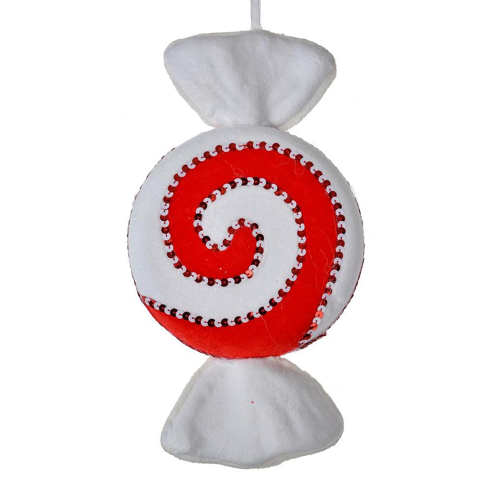 Christmas pendant 33x18x4 cm Red White Synthetic by Clayre & Eef.