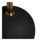 Sirone Side table, mango wood/steel, black/brass look/dark brown, Ø30x56 cm by EMIRELLE