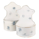 Decoratie planthouder (2) 26x14x37 /23x12x32 cm by Clayre & Eef.