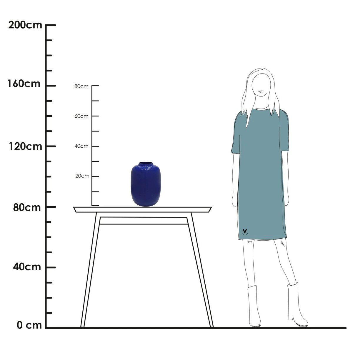 Vaas - Artic bright blue by Vase The World