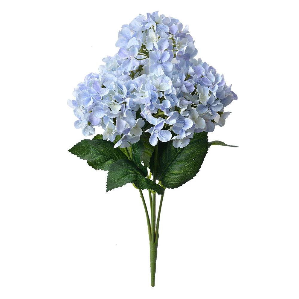 Kunstbloem Hortensia 45 cm Paars Kunststof Kunstplant by Clayre & Eef.
