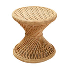 Rattan Side Table | Coffee Table | Round Couch Table LUHU Ø45 cm Beige by Soeji