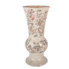 Vase Ø 15x32 cm Beige Ceramic by Clayre & Eef.