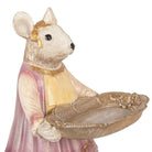 Decoration Statue Mouse 17x15x26 cm Beige Plastic by Clayre & Eef.