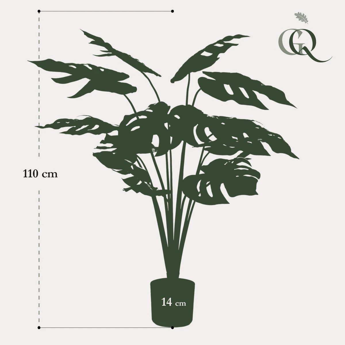 Monstera Deliciosa - artificial plant - 95 cm by Green boutiQ