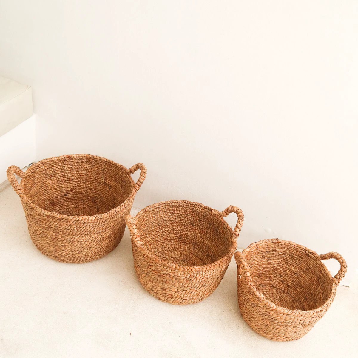 Laundry Basket | Plant Basket | Storage Basket SAMU made from Water Hyacinth (3 sizes) by Soeji