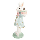 Decoration Statue Rabbit 13x11x28 cm White Plastic by Clayre & Eef.