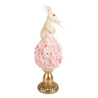 Decoration Statue Rabbit Ø 11x32 cm Beige Plastic by Clayre & Eef.