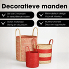 Plantenmand set Rood by Mica Decorations