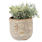 Blumentopf Ø 10x9 cm Graue Keramik von Clayre & Eef.