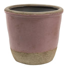 Flowerpot Ø 19x19 cm pink beige ceramic flowerpot inside by Clayre & Eef.