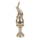 Decoration Statue Rabbit Ø 6x26 cm Gold-colored plastic by Clayre & Eef.