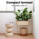 Flowerpot inside Moritz Beige by Mica Decorations