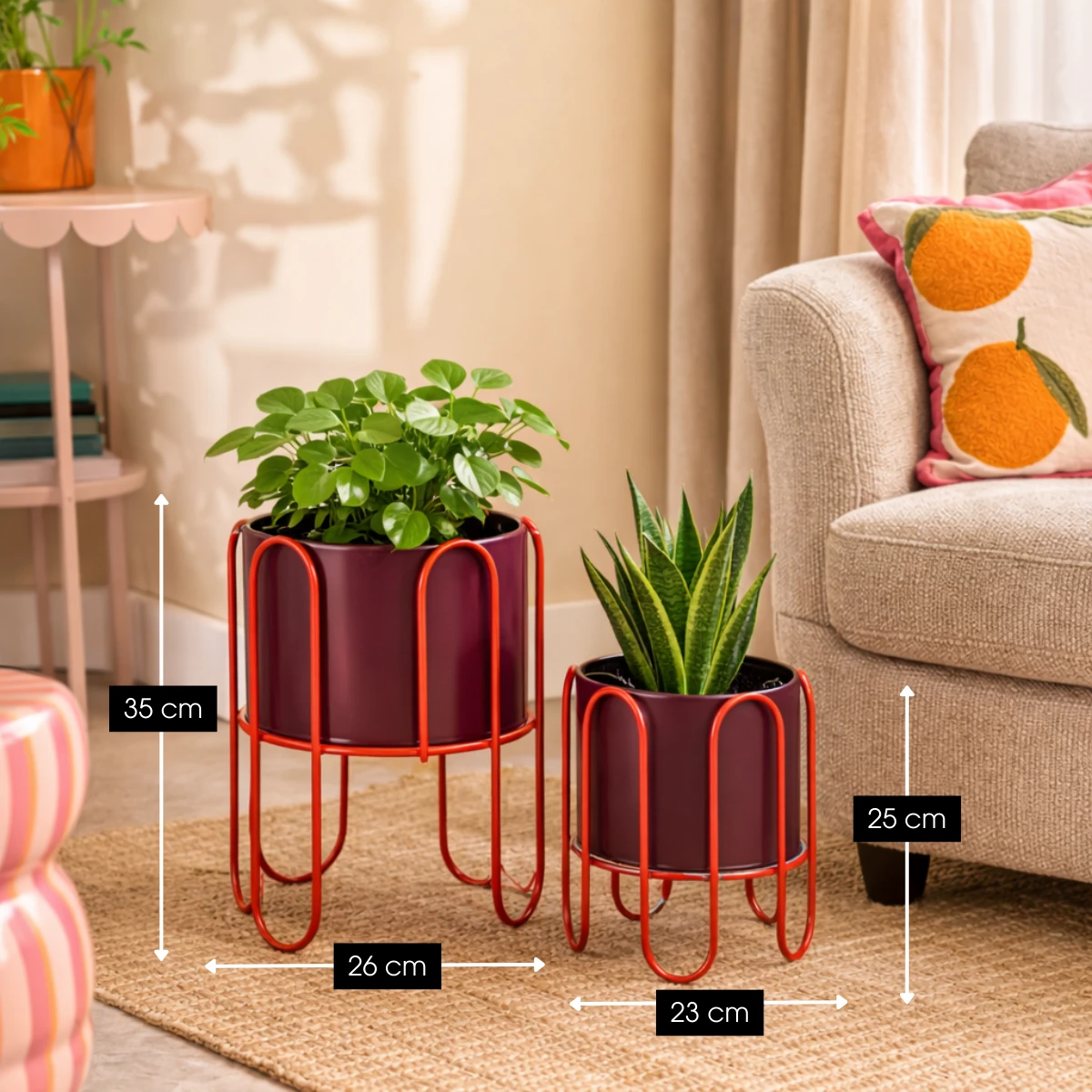 Flowerpot inside Dione Purple by Mica Decorations
