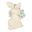 Decoration Statue Rabbit 9x10x13 cm White Plastic by Clayre & Eef.