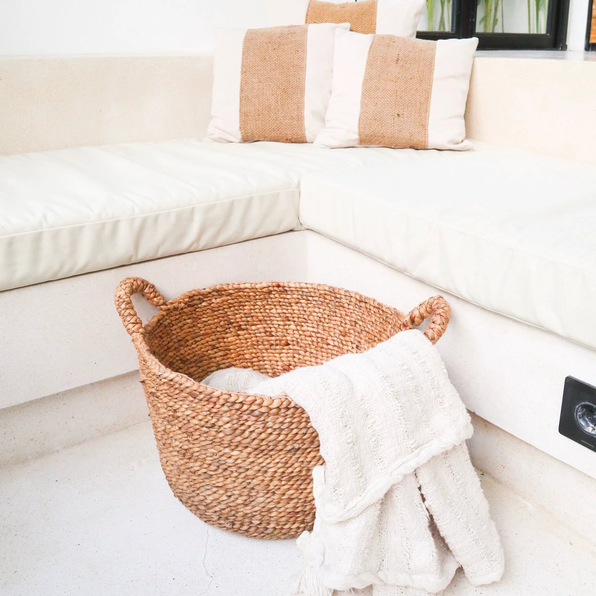 Laundry Basket | Plant Basket | Storage Basket SAMU made from Water Hyacinth (3 sizes) by Soeji
