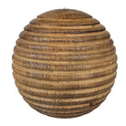 Weihnachtskugel Ø 12 cm braun, Holz, Weihnachtsbaumschmuck von Clayre & Eef.