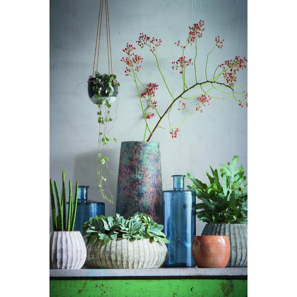 Decorative bottle of Guan Blue by Mica Decorations