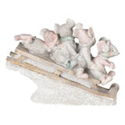 Dekorationsmäuse auf Schlitten 15x5x11 cm von Clayre & Eef.