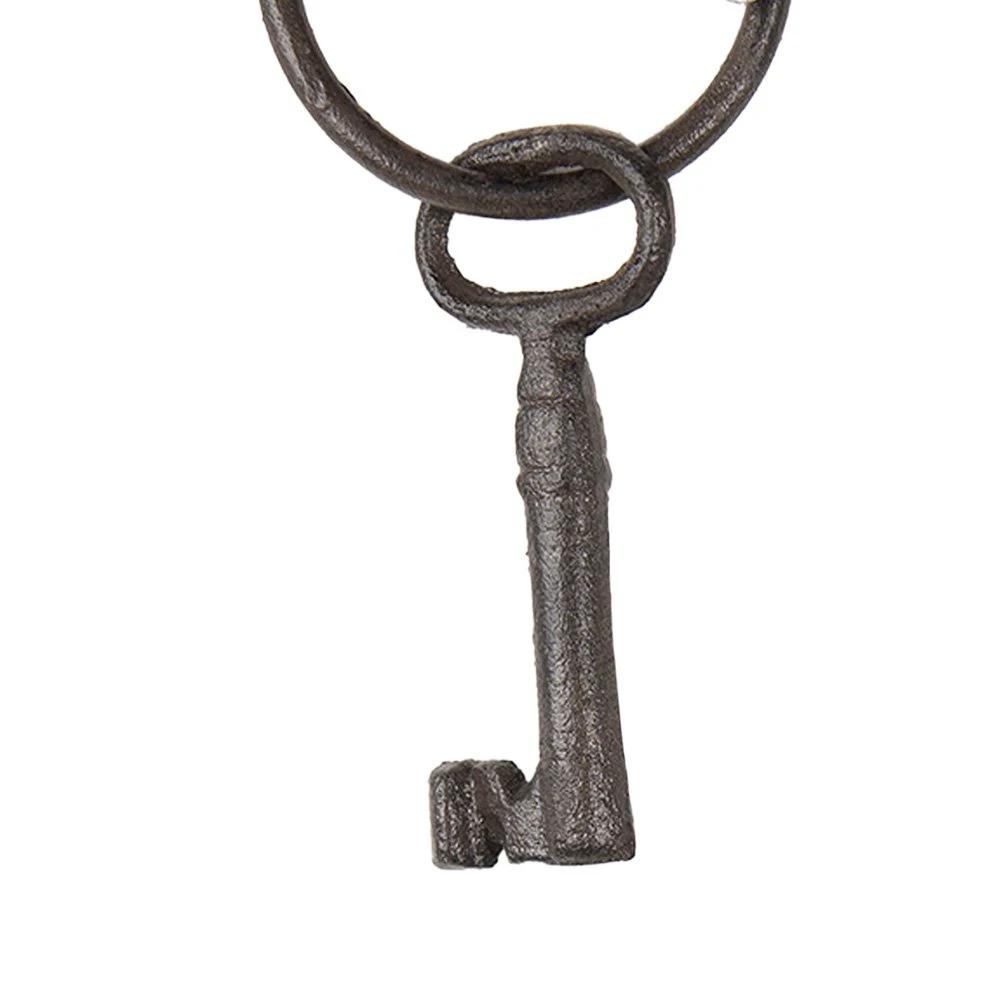 Dekoration Schlüsselbund 6x3x13 cm Braun Metall von Clayre & Eef.
