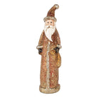 Christmas Decoration Statue Santa Claus 4x3x12 cm Red Plastic by Clayre & Eef.
