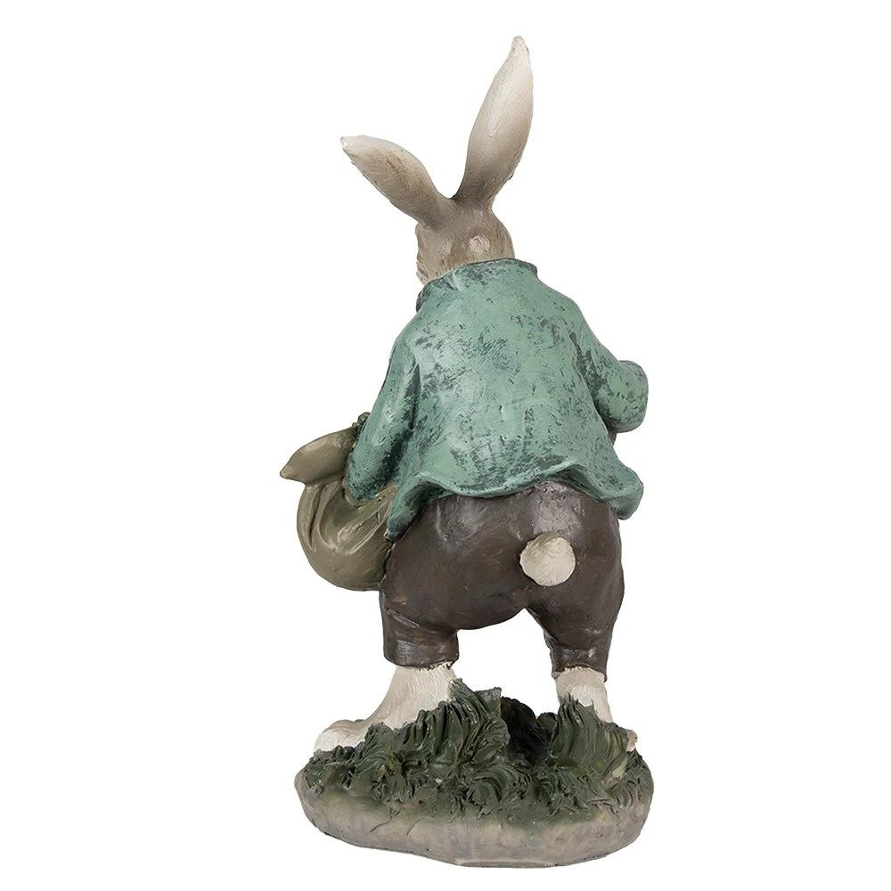 Decoration rabbit 18x16x32 cm by Clayre & Eef.