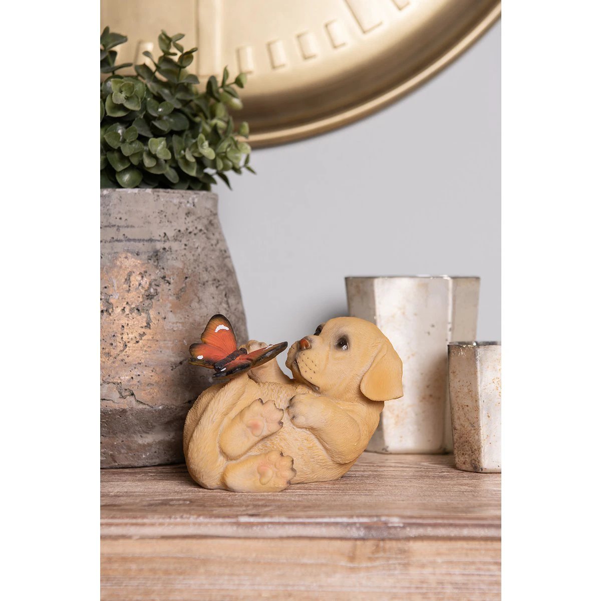 Decoration dog 14x9x10 cm by Clayre & Eef.