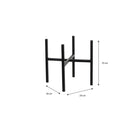 Plant stand Ascot Black by Mica Decorations