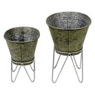 Dekorativer Pflanzenhalter (2) 46x38x26/56/37x31x23/43 cm von Clayre & Eef.