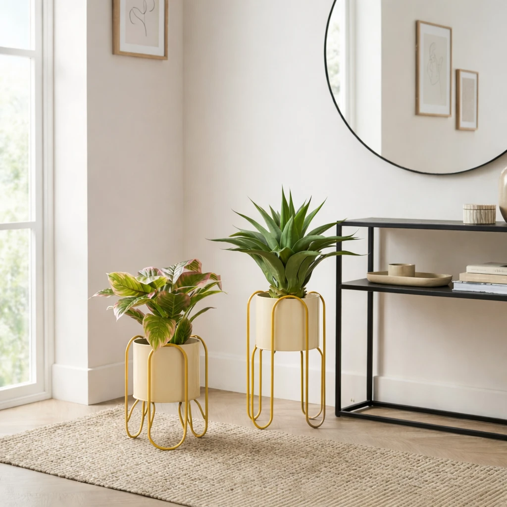 Flowerpot inside Danube Yellow by Mica Decorations