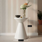 Side table Jim Off-white by Mica Decorations